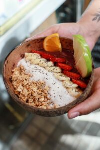 Brunch vegetariano Açai